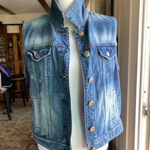 J crew denim vest